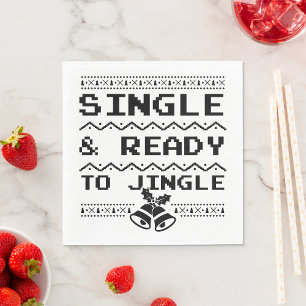 Single And Ready To Jingle Napkin