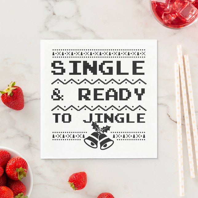 Single And Ready To Jingle Napkin (Creator Uploaded)