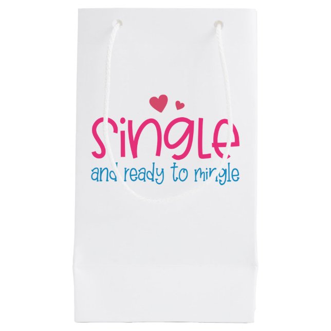 Single and Ready to Mingle Valentine | Gift Bag (Front)