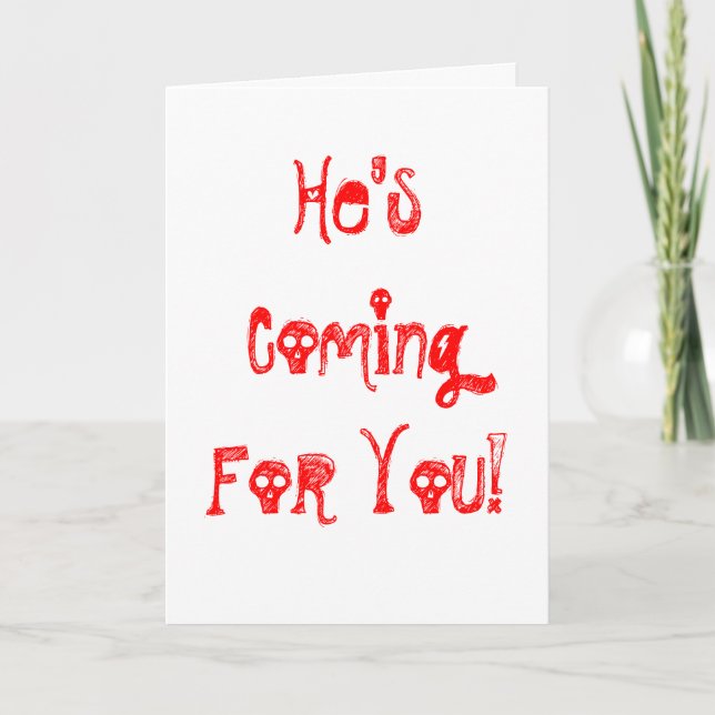 Single Awareness Day Holiday Card (Front)