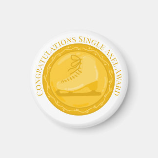 SINGLE AXEL AWARD Ice Skating Special Achievement Magnet