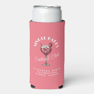 Single Babes Valentine’s Day Party Pink Cocktail  Seltzer Can Cooler
