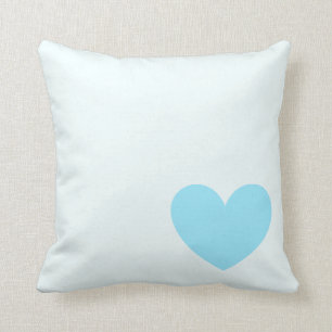 Single Blue Heart Pillow