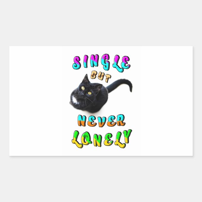 Single But Never Lonely Sticker (Front)