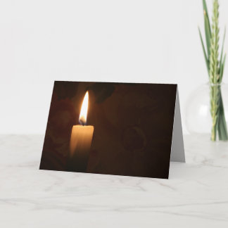 Single Candle Card