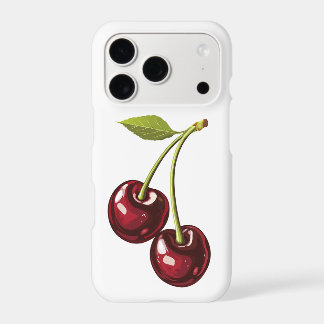 Single Cherry Pair iPhone Case | Cherry Red