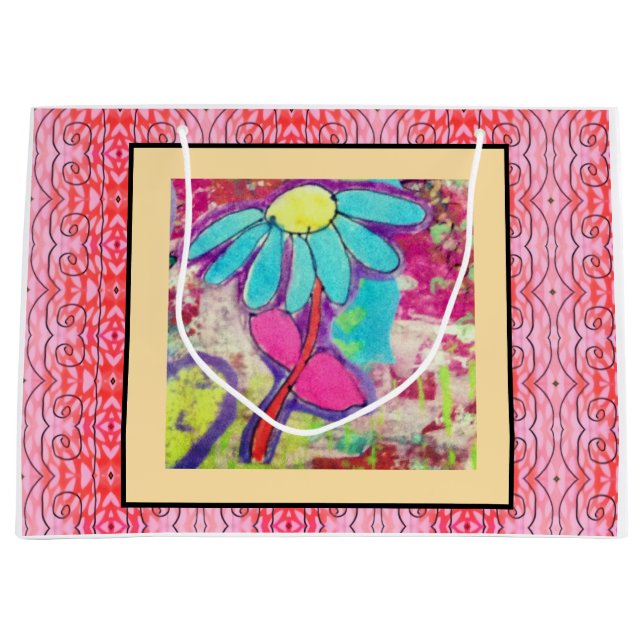 Single Coneflower-2 Large Gift Bag (Front)