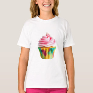 Single Cupcake with Pink and White Frosting T-Shirt