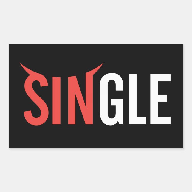 Single Dark Sticker (Front)