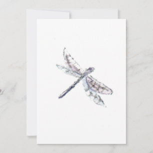 single dragonfly thank you card