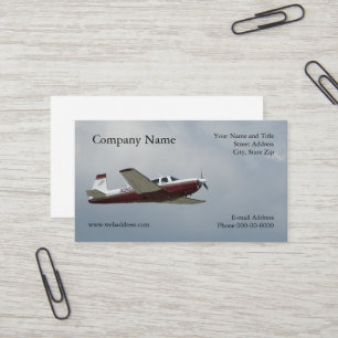 Single Engine Plane Business Card