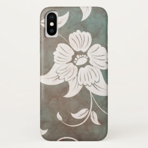 Single Flower Design on Antique Vintage Background Case-Mate iPhone Case
