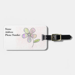 Single Flower Luggage Tag