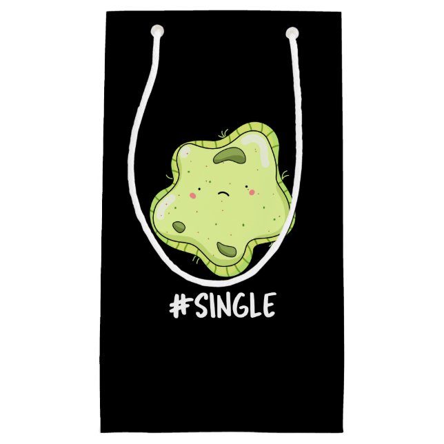 #Single Funny Solo Cell Biology Pun Dark BG Small Gift Bag (Front)