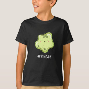 #Single Funny Solo Cell Biology Pun Dark BG T-Shirt