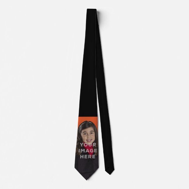 Single Image Photo Funny Neck Tie Black Background (Front)