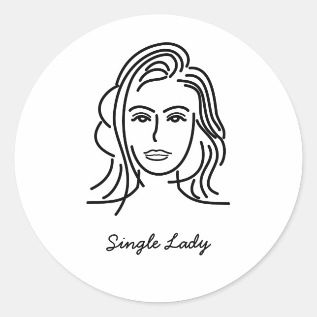 Single Lady Stickers (Front)