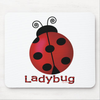 Single Ladybug Mouse Pad