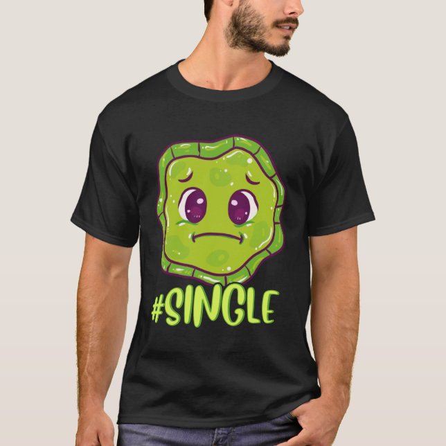 Single Microbiology Biologist Science Microbes Cel T-Shirt (Front)