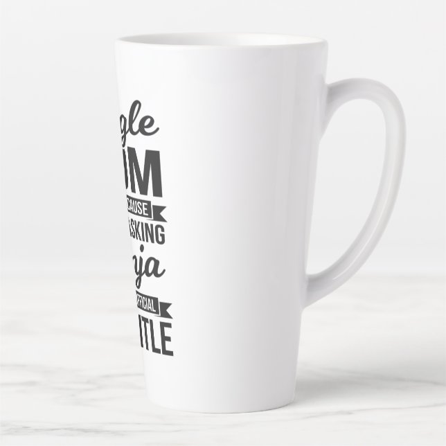 Single Mom Multitasking Ninja Latte Mug (Right)