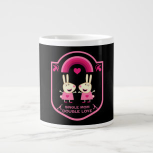 Single Mom Of Twins Large Coffee Mug