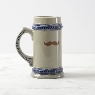 single moustache beer stein
