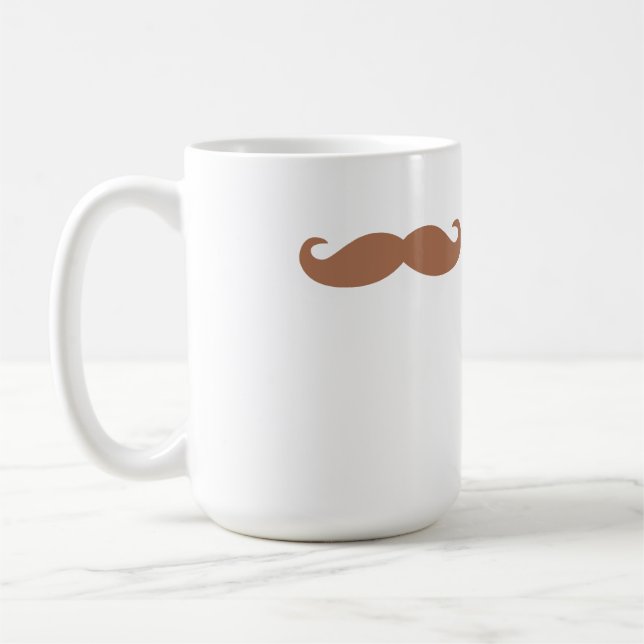 single moustache coffee mug (Left)