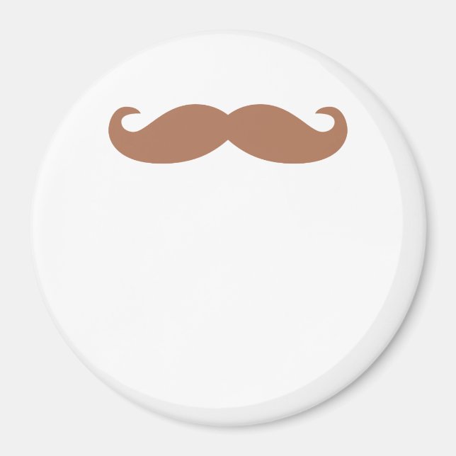 single moustache magnet (Front)