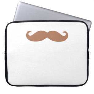 single mustache laptop sleeve