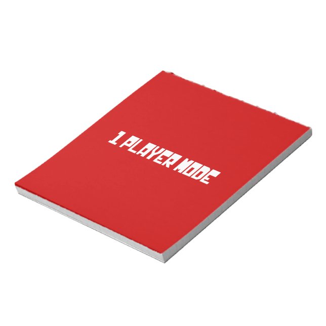 Single / One Player Mode Notepad (Rotated)