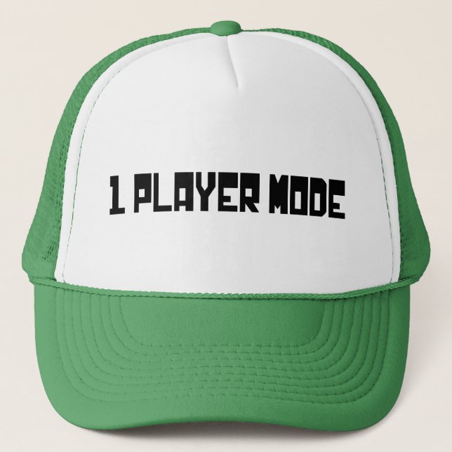 Single / One Player Mode Trucker Hat (Front)