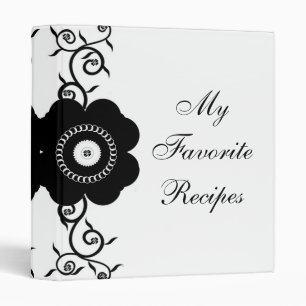 Single Onyx Bloom Recipe Book Binder
