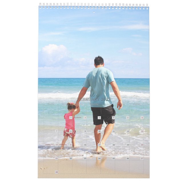 Single Page Photo Calendar (Feb 2027)