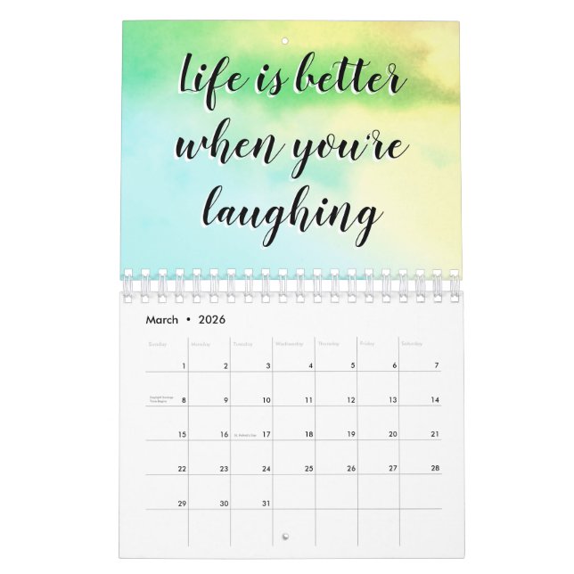 Single Page SmallCalendar,  positive calendar (Mar 2026)