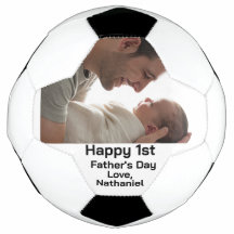 Single Photo First Father's Day Soccer Football