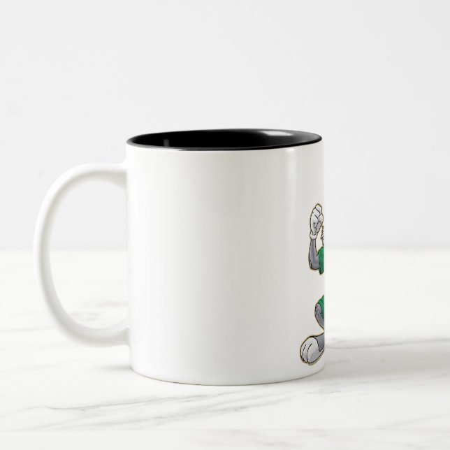 Single Photo Gift For Friends And Family Two-Tone Coffee Mug (Left)