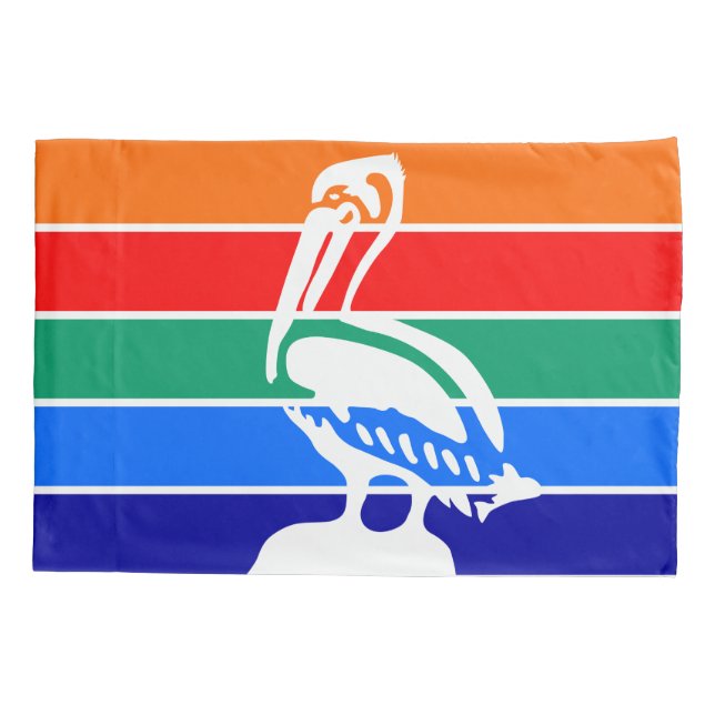Single Pillowcase with flag of St. Petersburg (Back)