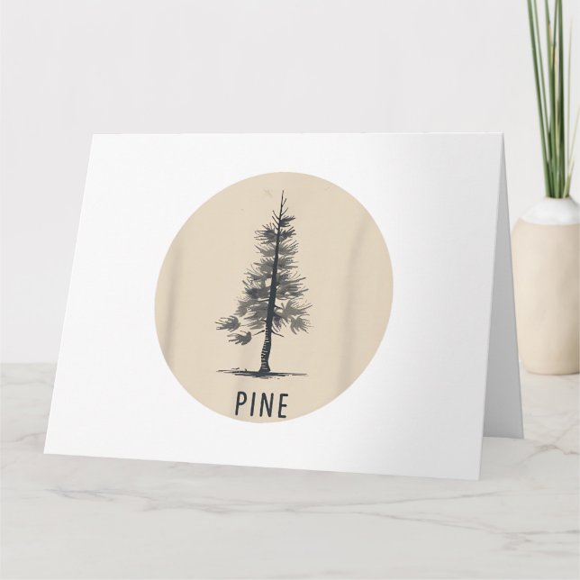 Single Pine Tree Outfit Card (Front)