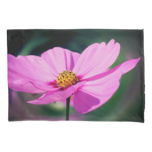 Single Pink Cosmos Flower   Pillowcase