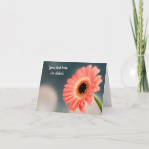 Single Pink Gerbera Greeting Card