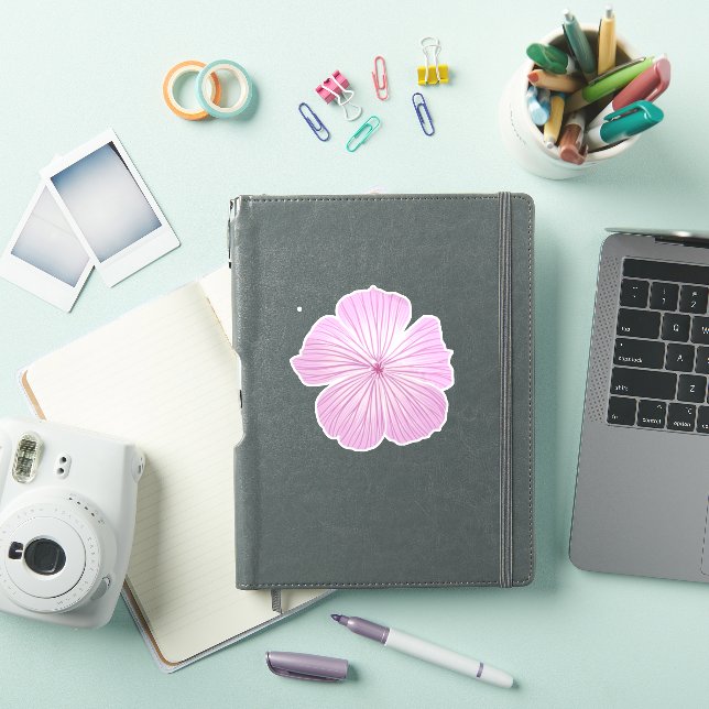 Single Pink Lavatera Flower (iPad Cover)