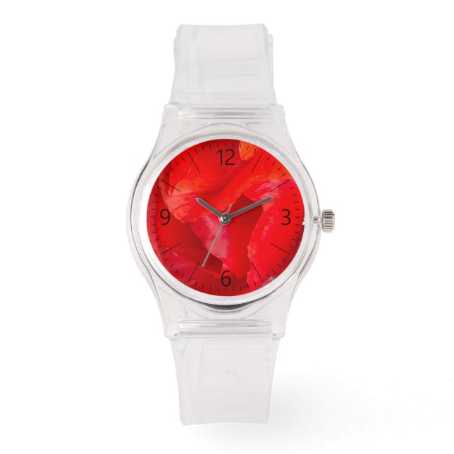 Single poppy watch (Front)