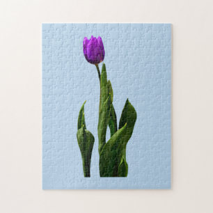Single Purple Tulip Jigsaw Puzzle