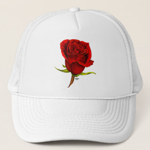 Single Red Rose Cap