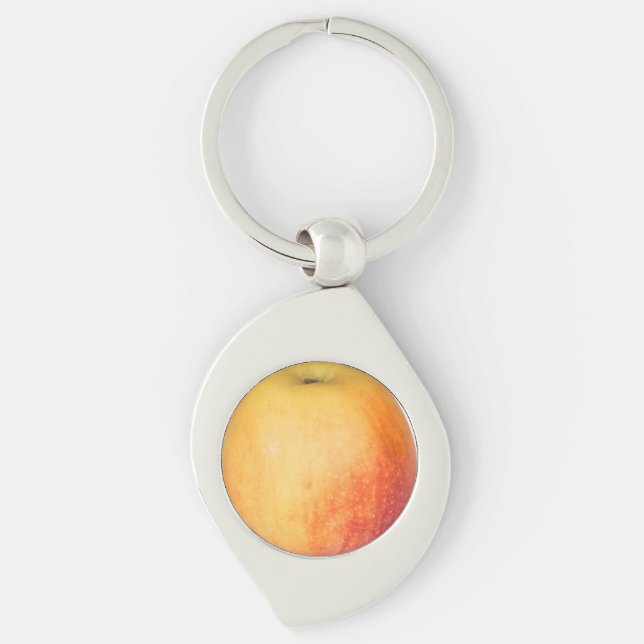 Single ripe apple keychain (Front)