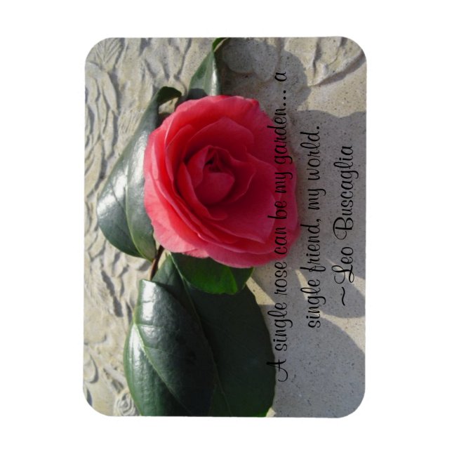 Single Rose Magnet (Vertical)