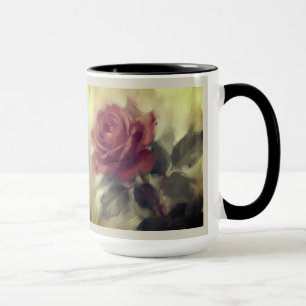 "Single Rose Oil Painting"  Mug