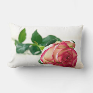 Single Rose Throw Pillow