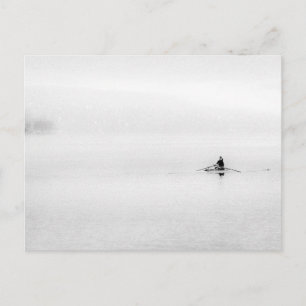 Single Scull Minimalism  Holiday Postcard