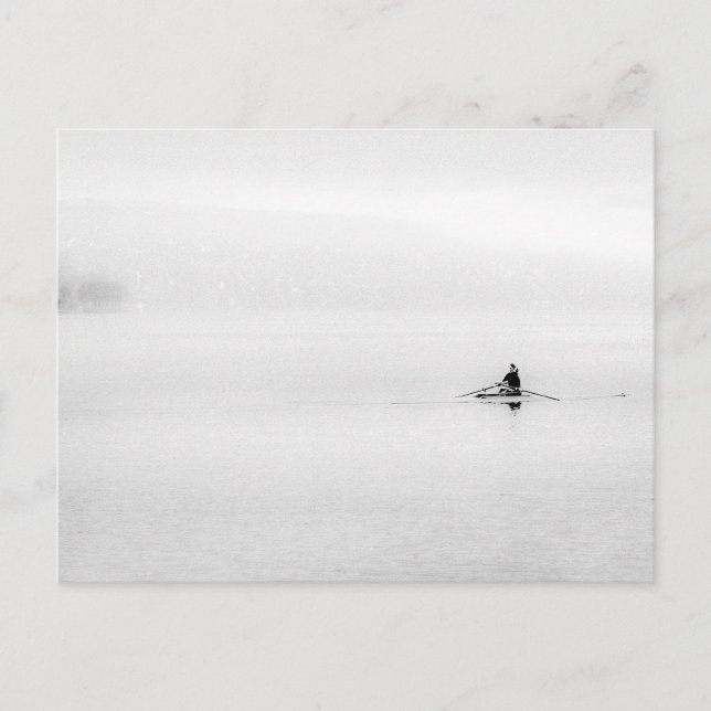 Single Scull Minimalism  Postcard (Front)